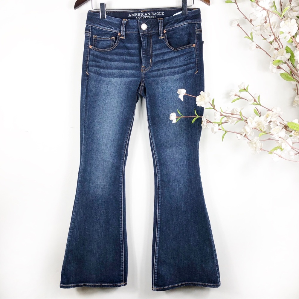 American Eagle Super Super Stretch Wide Leg Jeans